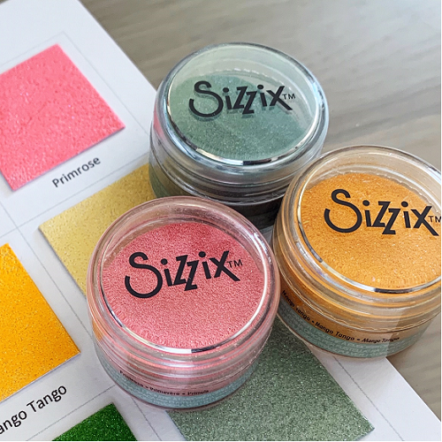 Sizzix Embossing Powder & Oil Pastels - Cere
