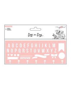 Crate Paper • Day-to-Day disc planner stencil Alphabet OFFERTISSIMA ULTIMI PZ